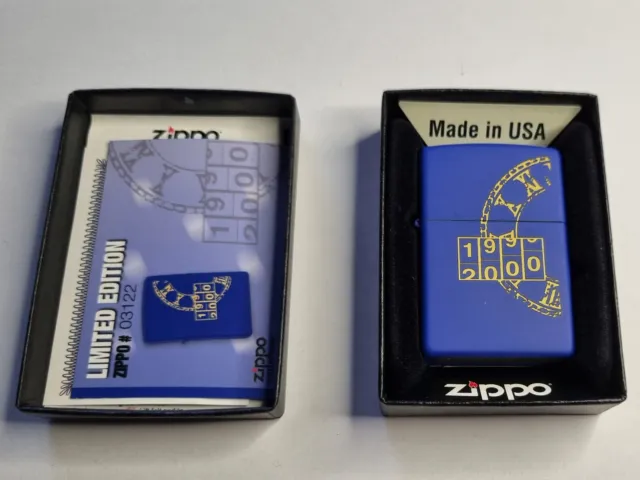 Briquet ZIPPO Neuf Millenium Bradford.PA. made in USA + boite et certificat