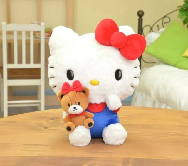 Rare Sanrio Hello Kitty Avec Minuscules Chum Spéciale Poupée Peluche Exclusivité