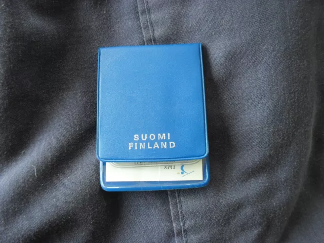 FINLAND 10 Markkaa 1971 - Silver .500 - Athletic Championships -In Blue Wallet 3