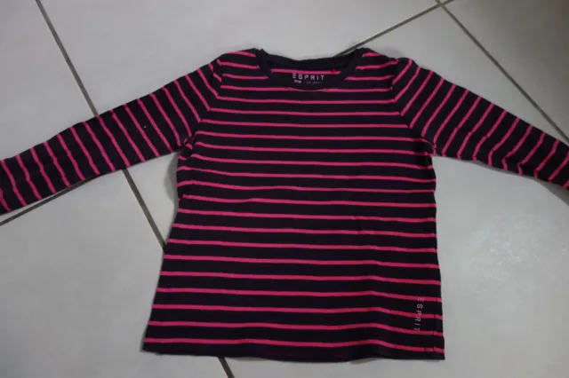 ESPRIT Kids Sweatshirt Pulli Langarm Shirt Größe 92/98 gestreift super Zustand