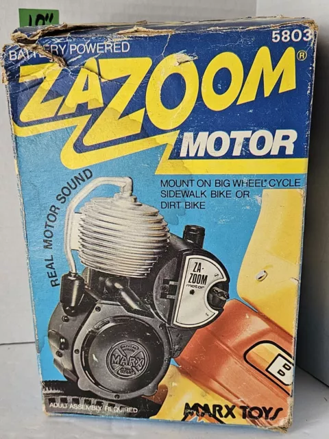 Vintage 1978 MARX Toys Za-Zoom Battery Operated Motor For Bicycle, Works Great!