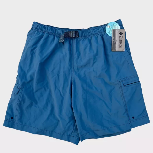 NWT Columbia Sportswear Belted Cargo Shorts Omni Shade UPF 50 Mens Size L