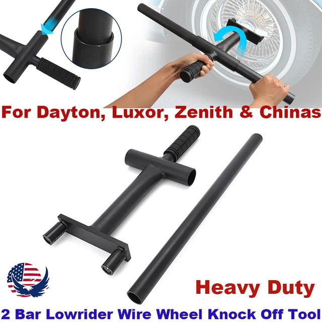 DAYTON WIRE WHEEL 3 Bar Knock Off Centers - 3 Total (2 Left