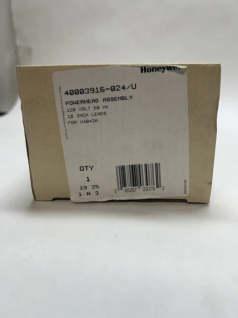 Honeywell 40003916-024/U V4043A Powerhead Assembly 2 Way