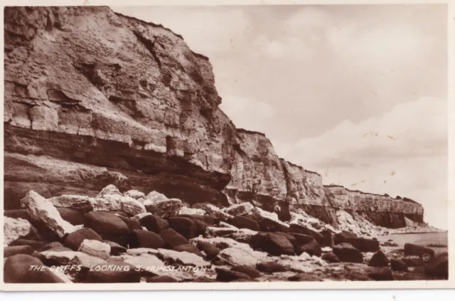 Vintage Valentine's Postcard - The Cliffs, Hunstanton, Norfolk - RP