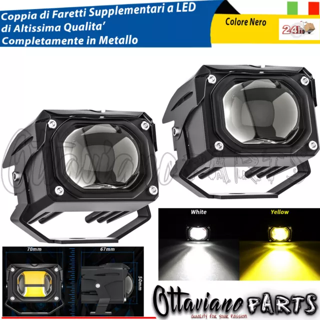 Faretti Supplementare Moto Ausiliare Universale Led per Aprilia Ducati H73