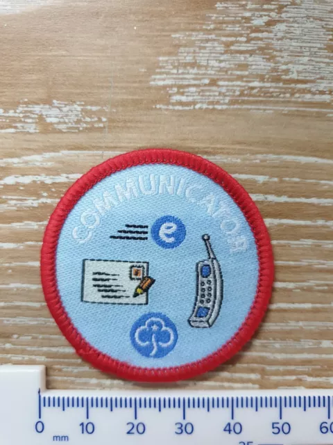 Girl Guides Girl Guiding Communicator interest Patch badge New Obsolete
