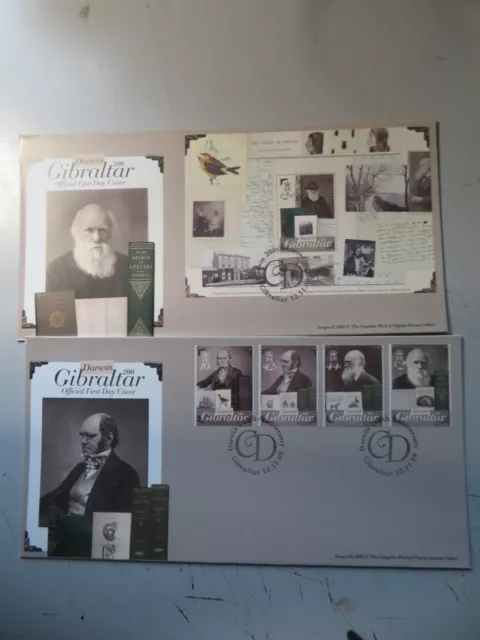 2009 Gibraltar First Day Covers Darwin