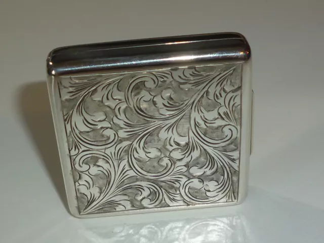 Vintage Art Deco 800 Silver Tobacco Case Etui - Tabak/Pillendose - Nice Piece