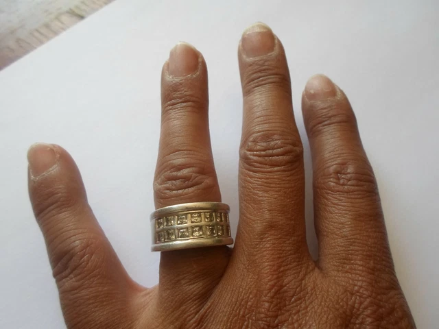 Bague Fantaisie Plaquée Or Avec 2 Pierres Centrales - Taille 52 - Occasion