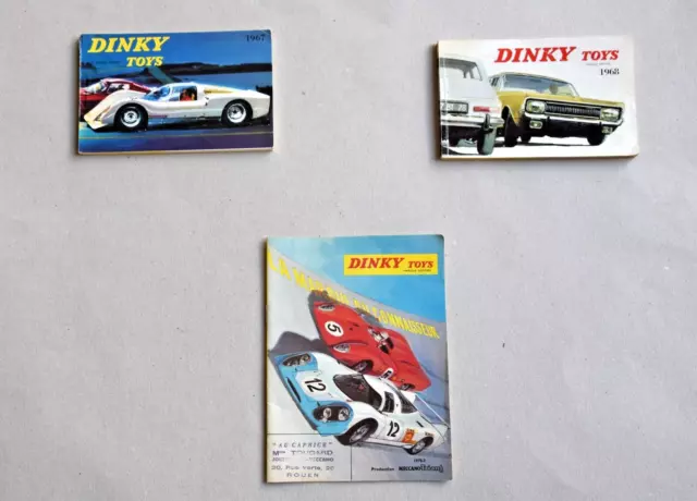 Catalogues Dinky Toys  1967  1968  1970 - 2   miniatures 1/43