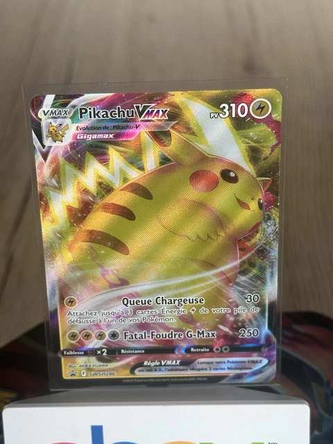 Carte Pokémon Pikachu Vmax Swsh286 Jumbo Promo Épée Et Bouclier Carte Pokémon Pikachu Vmax Swsh286 Jumbo Promo Épée Et Bouclier