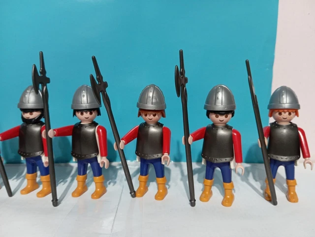 Figurines Playmobil Chevaliers 3405 / Soldats / Lot de 11