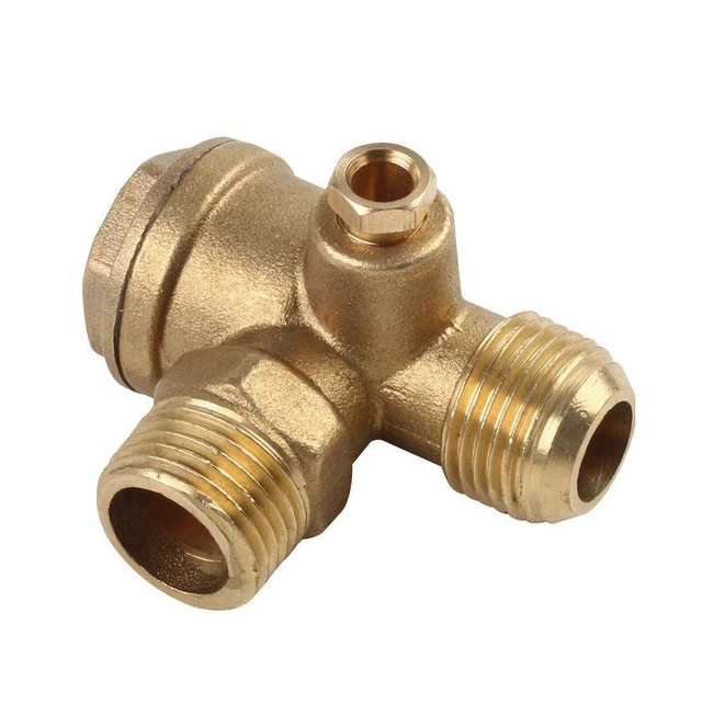 Clapet Anti-retour Pour Compresseur D'air - En Laiton, Filetage Mâle 10x16x20 Mm - Pièce De Rechange Centrale Pneumatique