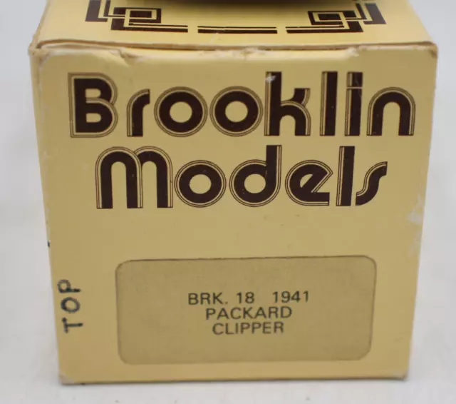 Brooklin Models 1/43rd BRK 18 1941 Packard Clipper Boxed - Good Used Condition 2