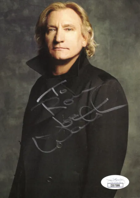 JOE WALSH HAND SIGNED 5x7 COLOR PHOTO        THE EAGLES       TO RON        JSA