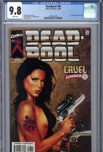 Deadpool #46 (2000) Marvel CGC 9.8 White 1st Appearance of the Sack!