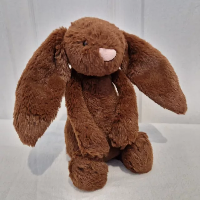 Jellycat Small Bashful Bunny Chocolate Soft Toy Plush Beanie Comforter Rabbit