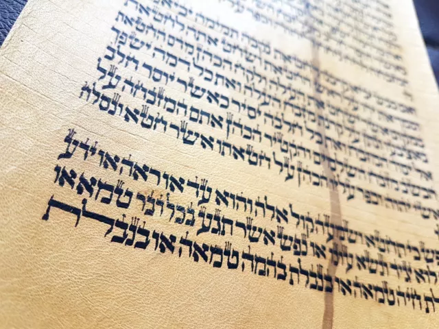 Ancient Medieval Torah Authentic Antique Manuscript BEN EZRA SYNAGOGUE Egypt 2