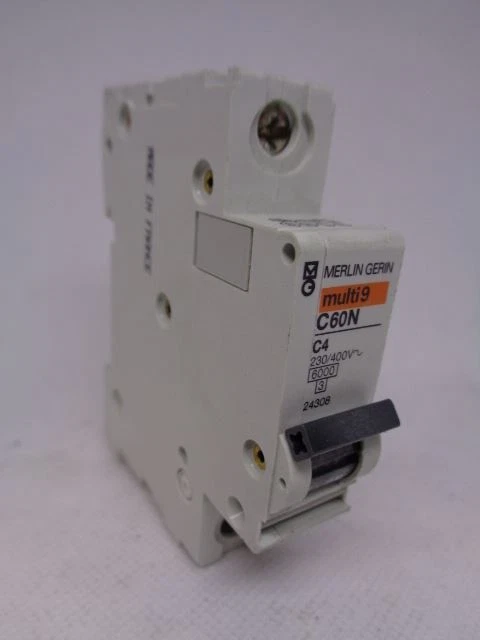 Merlin Gerin Multi9 C60N C4 1-Pole Circuit Breaker, 230/400V Merlin Gerin Multi9 C60N C4 1-Pole Circuit Breaker, 230/400V
