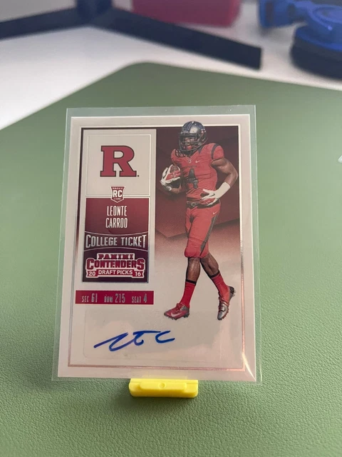 2016 Panini Contenders Draft Picks College Ticket Leonte Carroo Rookie Auto RC