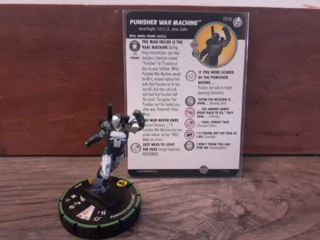 Marvel Heroclix Captain America and the Avengers 053b Punisher War Machine Prime