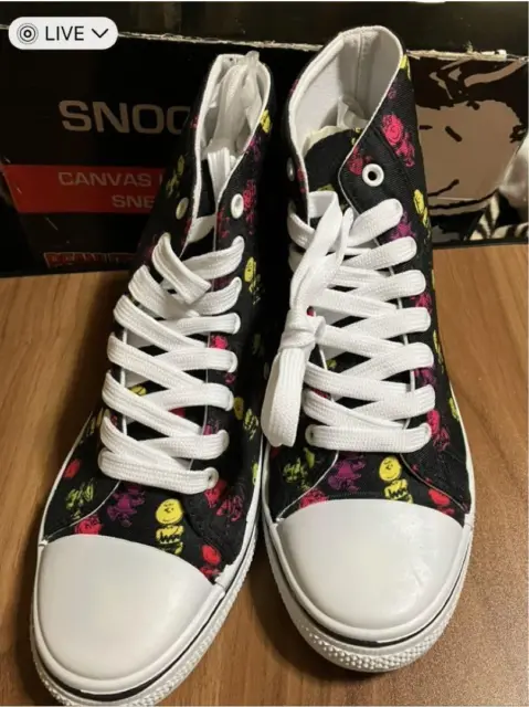 snoopy high cut shoes