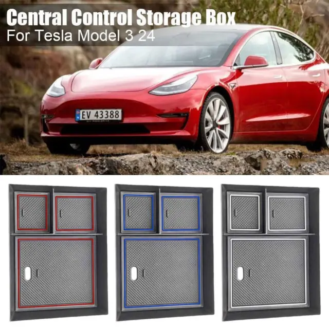 For Tesla Model 3 2024 Highland Center Console Armrest Storage Box Organizer