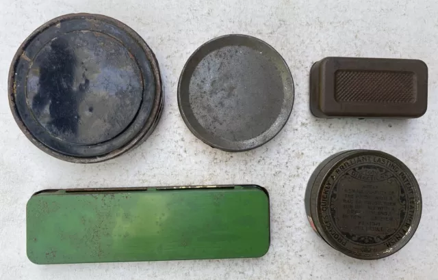 Old Tins Lot Of 5 KODAK , KIWI 2