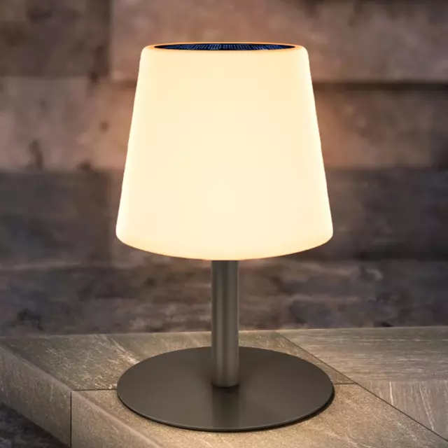 Lampe De Table Solaire À LED Pour L'Extérieur Blanc Chaud/Jaune Chaud Lampe De T
