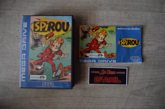 ₪ PAS DE JEU ₪ Boite + Notice pour Sega Megadrive - Spirou
