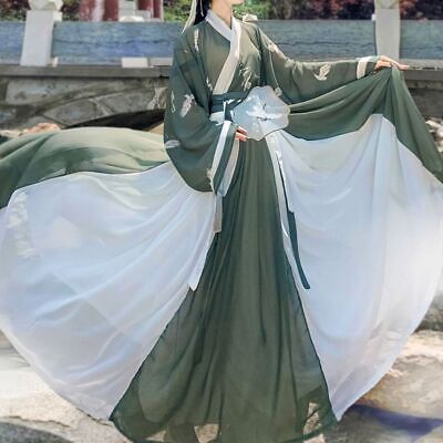Hanfu Dress Chinese Traditional Cloth Costume Ancient Folk Dance Stage Costumes
