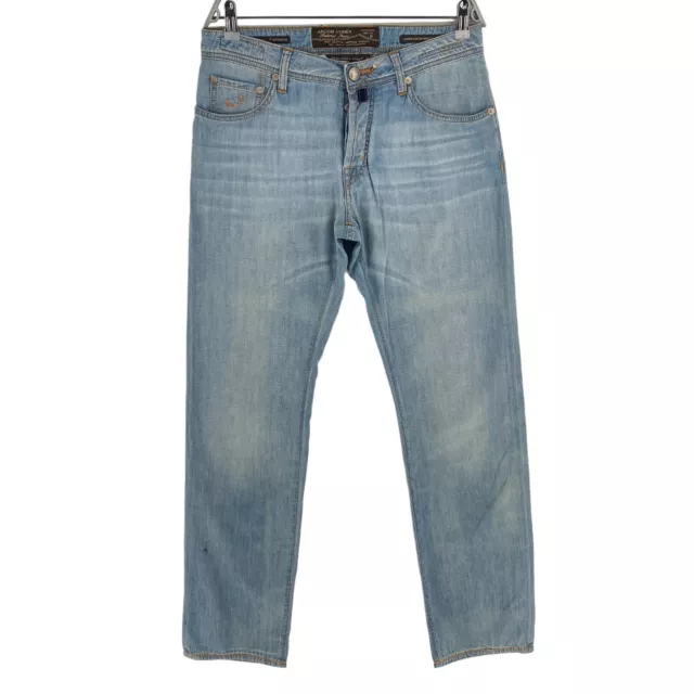 Jacob Cohen Hommes 620 Bleu Slim Fit Pantalon Jeans Taille W33 L36 À en Italie