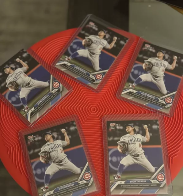 2024 MLB Topps NOW 147 SHOTA IMANAGA CHICAGO CUBS ROOKIE RC PRESALE 15