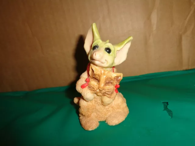 1991 Whimsical World of Pocket Dragons "I'm a Kitty" Figurine No Box