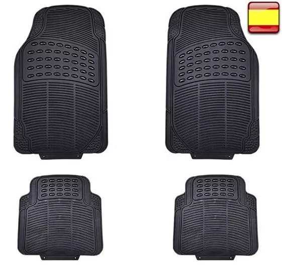 Alfombras Alfombrillas para coche de goma universal de 4 pzas Moqueta para Autos