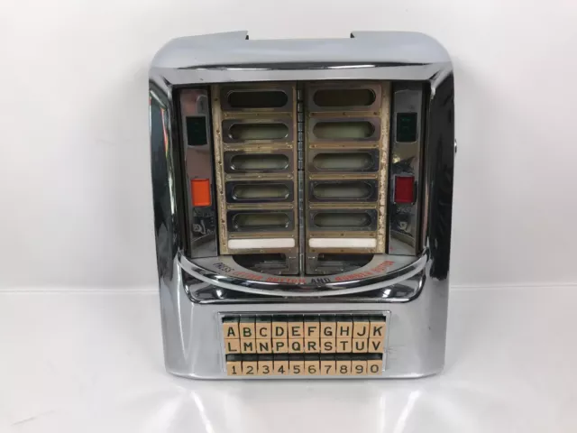 Seeburg V-3WA Wall-O-Matic Remote 200 Select Jukebox Chrome Wallbox (As Is)