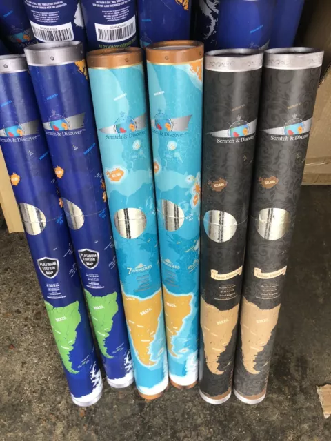 Joblot Of Scratch And Discover Maps X 30