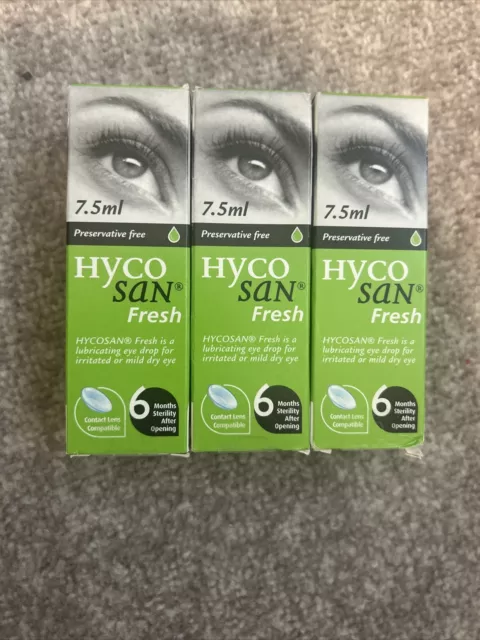 Hycosan collirio fresco senza conservanti per occhi asciutti -X3 7,5 ml ex 2025