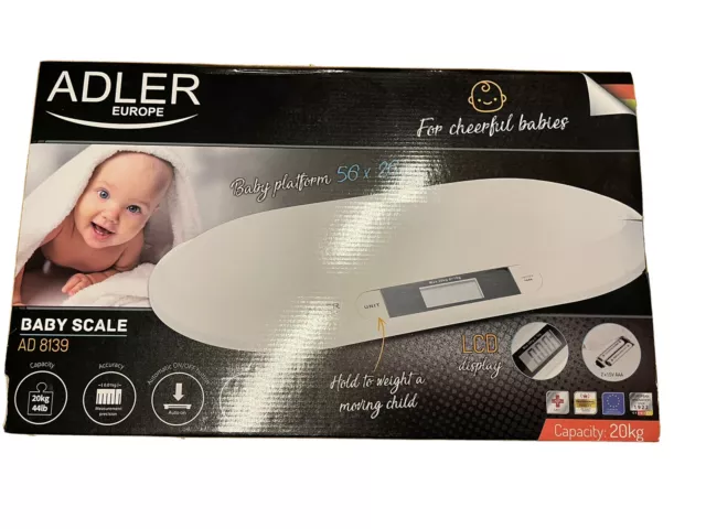 Adler AD8139 Balance pour les enfants et les bébés 0.1kg, max 20kg 55 x 32 cm