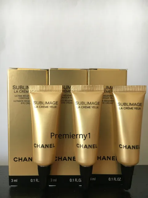 Chanel Sublimage La Creme Yeux Ultimate Eye Cream 3pcs, 3ml each (Value  $156)