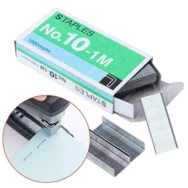 1000pcs Size NO 10 Staples Box For Desktop Stapler F9X6 Metal Normal Staple hot