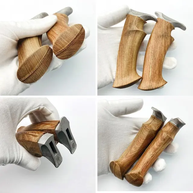 Wooden Straight Grip Handle With Steel Handles Hand Su best Guard Protect K2O7