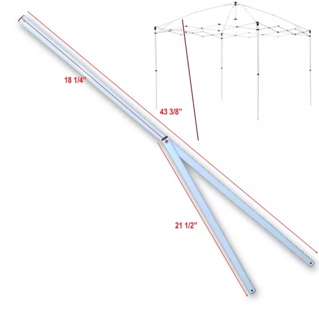 for Ozark Trail Simple Push 10x10 Instant Canopy Lower Peak Truss Bar Part White