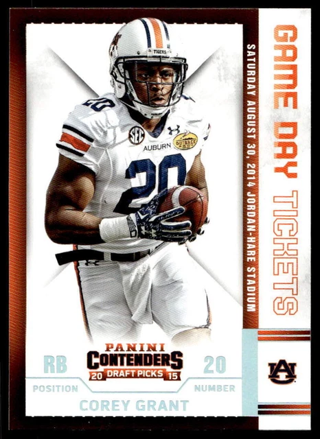 2015 Panini Contenders Draft Picks #60 Corey Grant   Auburn Tigers