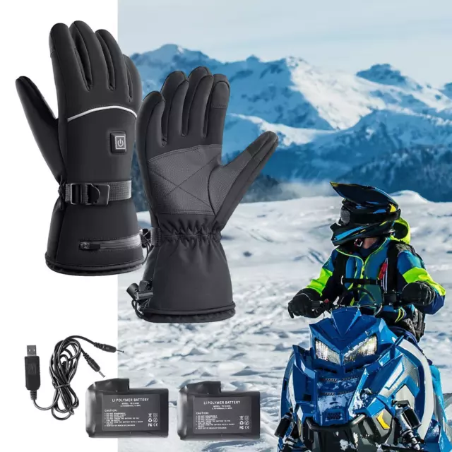 1 paire de gants chauffants pour les mains, mitaines chauffantes, gants chauds