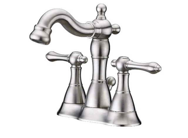 Deluxe Ultra Faucets UF45213 Prime Collection Lavatory Faucet 4" Brushed Nickel