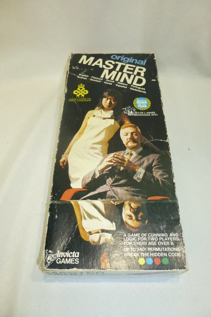 VINTAGE 1972 ORIGINAL Master Mind Mastermind Invicta Strategy Game ...