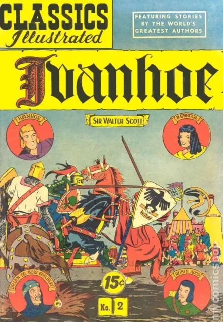 Classics Illustrated 002 Ivanhoe #12 VG 1964 Stock Image Low Grade