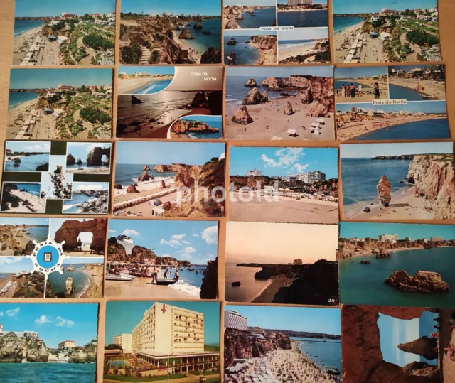 Lot 20 Free Post Cards Beach Plage Strand Playa Algarve Praia Portugal Postcards